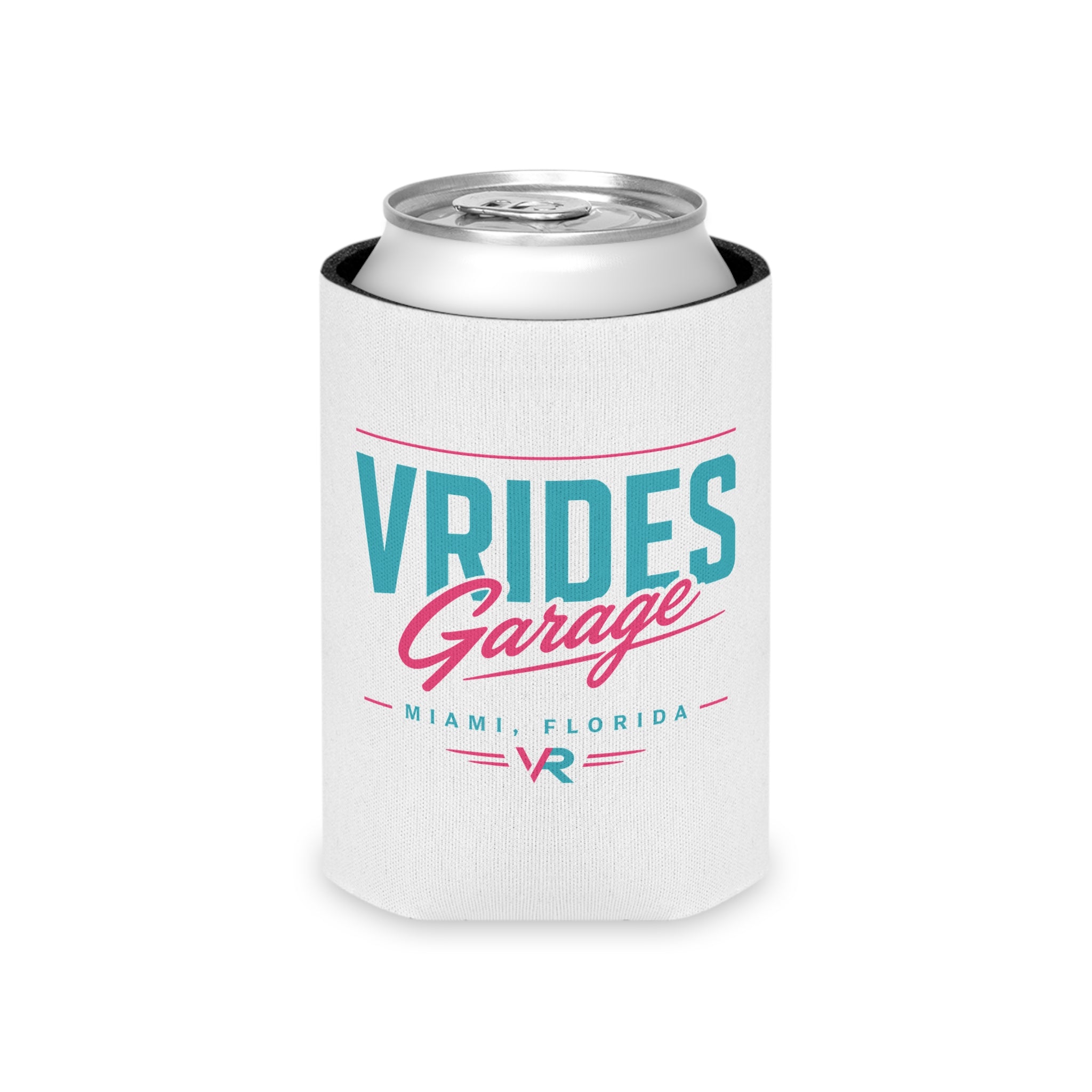 VRides Garage Miami Logo Slim Koozie