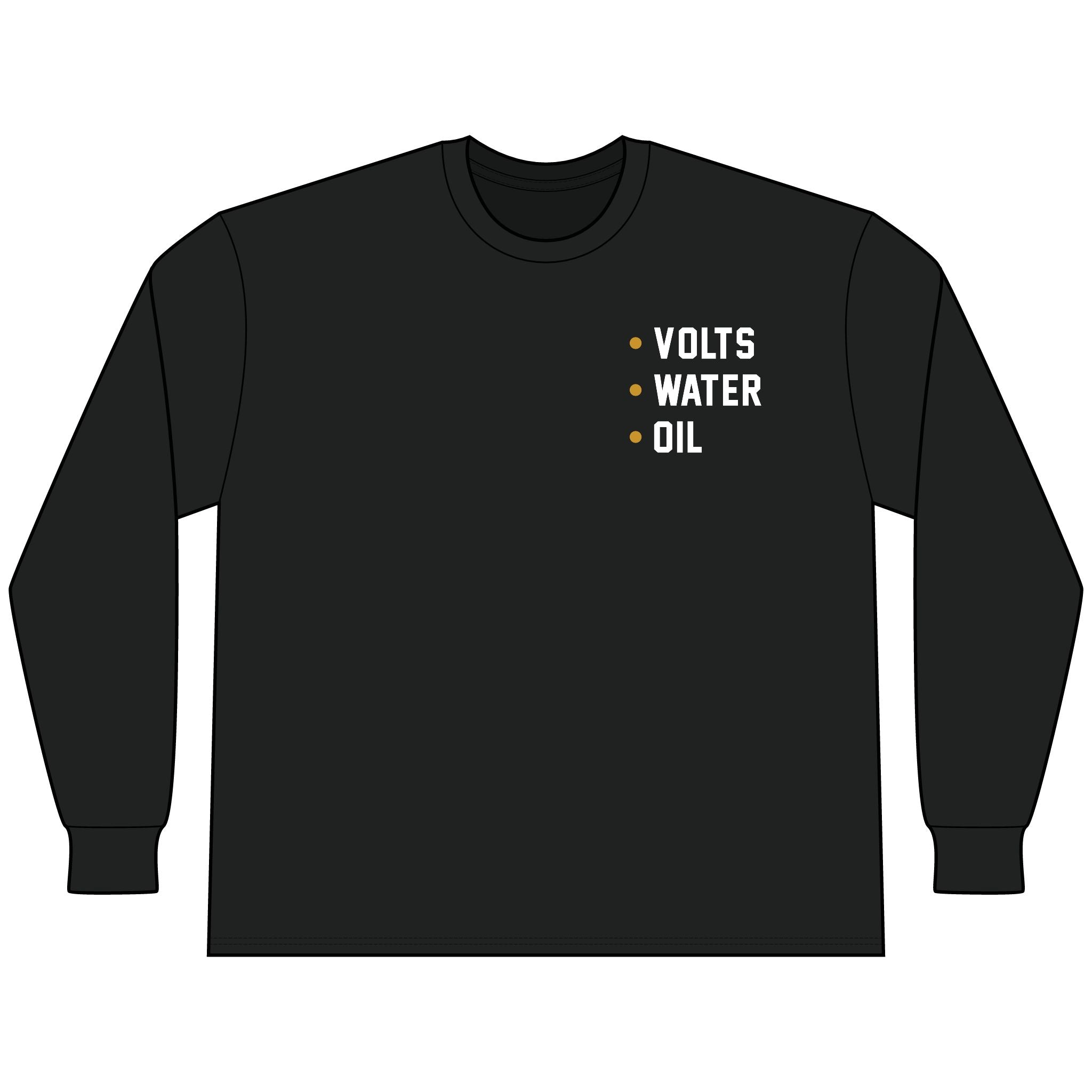 Volts, Water, Oil Long Sleeve Tee