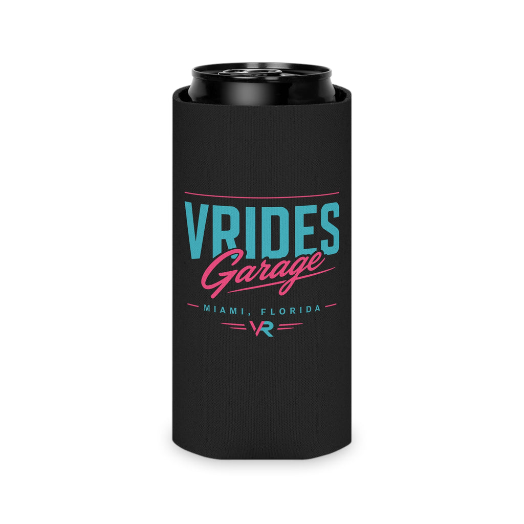 Can Cooler — Vrides Garage Miami Retro Logo