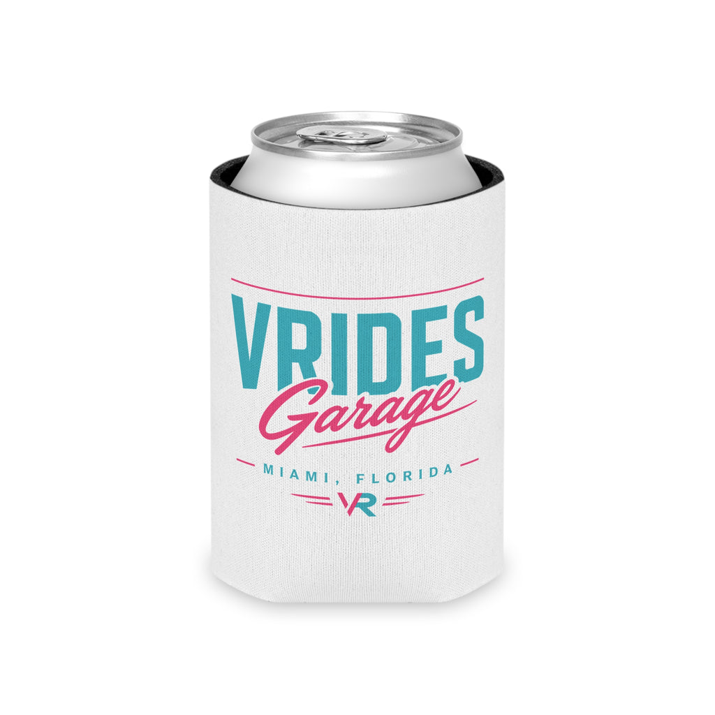 VRides Garage Miami Logo Slim Koozie