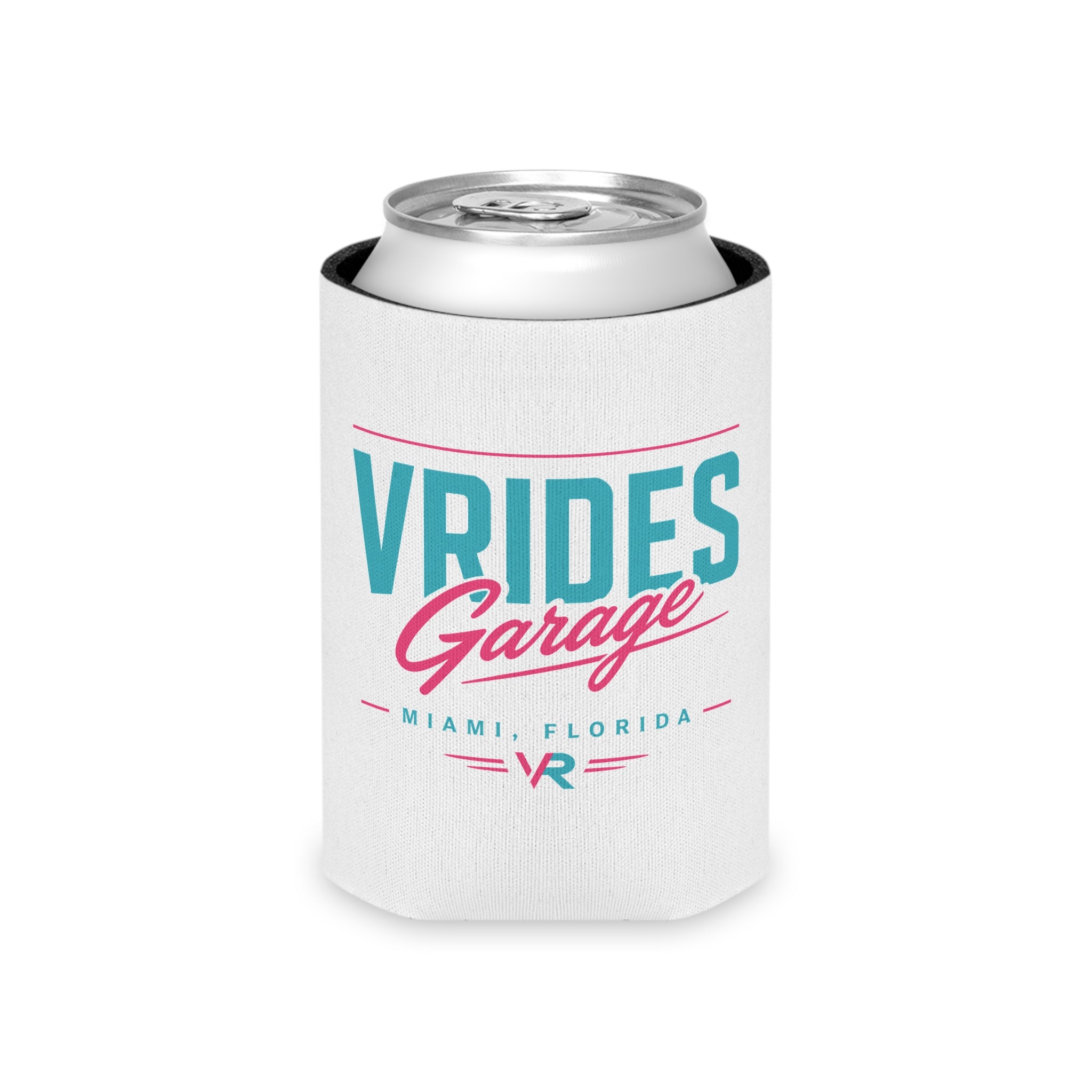 VRides Garage Miami Logo Slim Koozie
