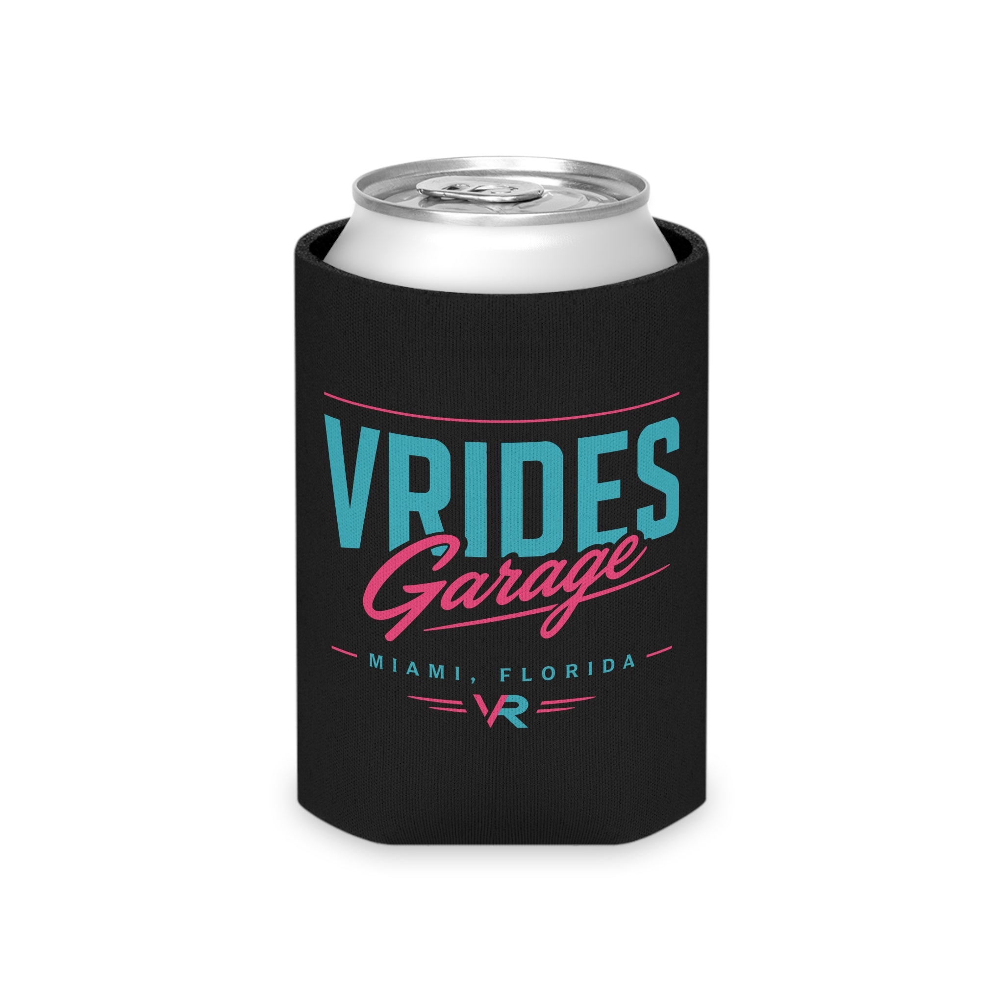 Can Cooler — Vrides Garage Miami Retro Logo