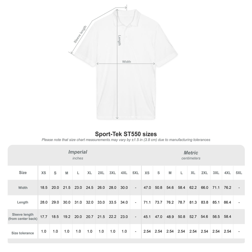Embroidered Gold V Logo Polo