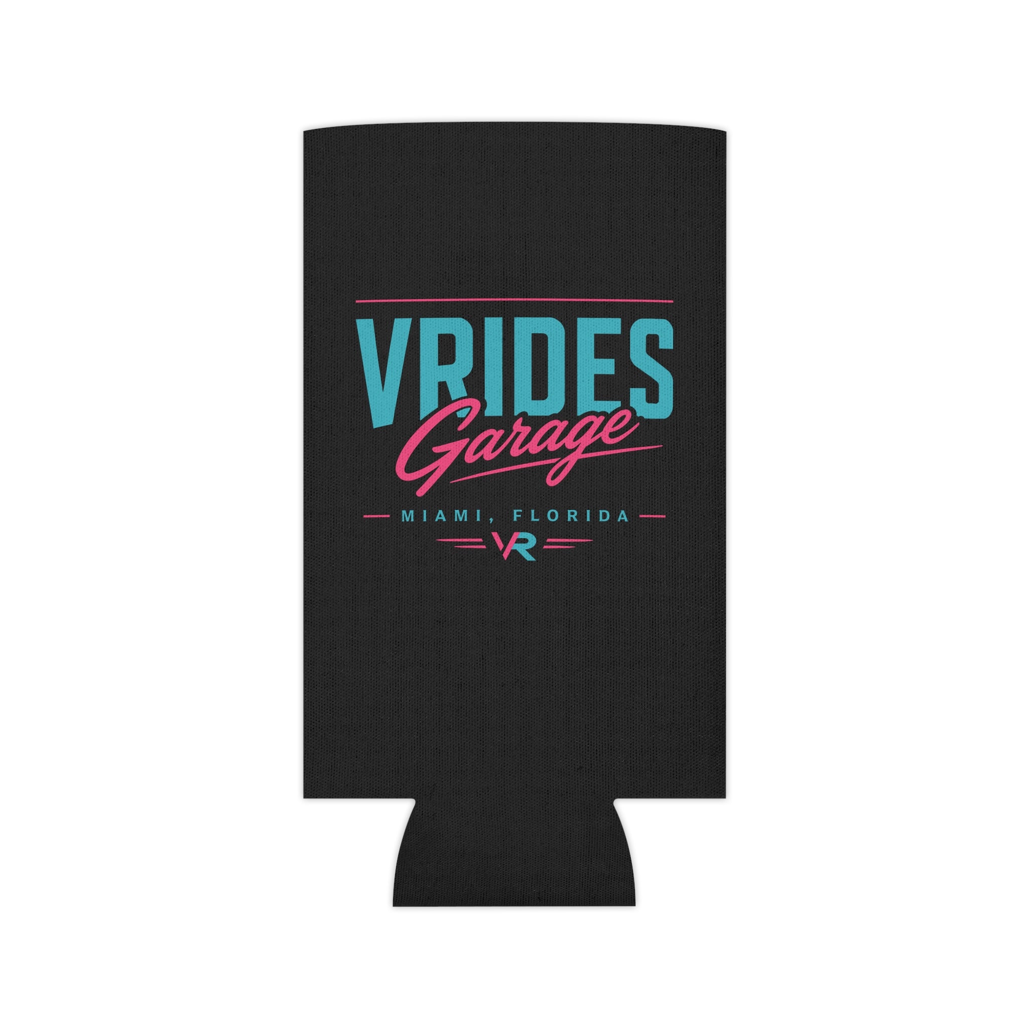 Can Cooler — Vrides Garage Miami Retro Logo